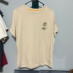 Denim and Flower T Shirt